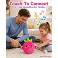 thumbnail image 5 of Musical Sensory Interactive Plush Toy with Skin Touch Sensor, Strawberry Doll Dual Mode Music Toy for Group Play Party Game Christmas Birthday Gift, 5 of 7