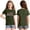 Army Green, variant on CCRFTGI 4th of July Shirts for Children Girls Size 10-12 Short Sleeve Happy 250 anniversary usa shirt Summer Casual T-Shirts Independence Day Teen Girl Clothes Tee Top Blue 10-11 Years