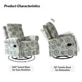 thumbnail image 2 of Tina's Home Upholstery 360° Swivel Recliner Set of 2, Nursery Chair with Nailhead Trim & Metal Base for Living Room & Nursery Comfort Medallion, 2 of 6