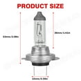 thumbnail image 3 of H7 Halogen Headlight Bulbs, High Beam/Low Beam/Fog Light-Wireless Noiseless 55W 10000LM 3400K 1:1 Design with Halogen Bulb | 2 Bulbs, 3 of 8