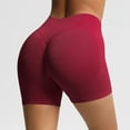 thumbnail image 2 of Taqqpue Women Scrunch Butt Lifting Biker Shorts Tummy Control High Waisted Seamless Yoga Booty Shorts Casual Solid Color Workout Impact Shorts for Gym Running, 2 of 9