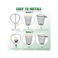 thumbnail image 3 of 3Pcs Foldable Fishing Replacement Net For Freshwater Saltwater Green Black 19.68In Deep Handle Not Included, 3 of 5