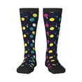 thumbnail image 1 of Honeii Colorful Ping Pong Rackets Print Long Socks,Novelty Design Socks Gift for Men and Women,Crew Socks,Calf Socks, 1 of 6