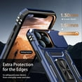 thumbnail image 5 of for iPhone 13 Pro Max Case with Screen Protector,Sliding Camera Cover,-Grade Cover with  Stand Phone Case 6.7" Navy Blue, 5 of 12