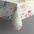 thumbnail image 5 of Pioneer Flower Floral Print Pattern Square Tablecloth,Waterproof Square Table Cover,Wipeable Spillproof Washable Table Cover for Home Kitchen Party Decor 42"X42"(107x107cm), 5 of 6