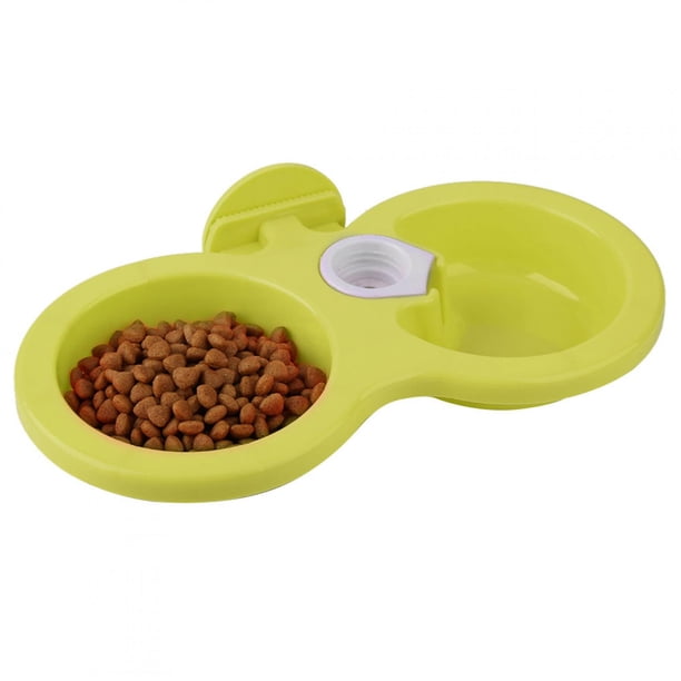 Alimentador de cuenco de agua para alimentos, alimentador de cuenco para cachorros de perros y gatos para colgar en jaula, intestino de agua para alimentos para mascotas, elegante y moderno
