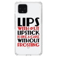 thumbnail image 1 of DistinctInk Clear Shockproof Hybrid Case for Google Pixel 4 (6.1" Screen) - TPU Bumper Acrylic Back Tempered Glass Screen Protector - Lips Without Lipstick Cake Without Frosting, 1 of 1