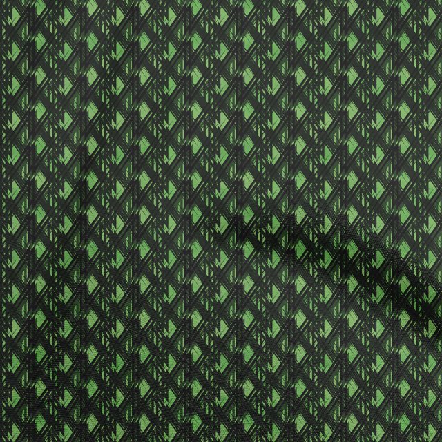 oneOone Cotton Poplin Green Fabric Abstracts Sewing Craft Projects Fabric Prints By Yard 56 Inch Wide