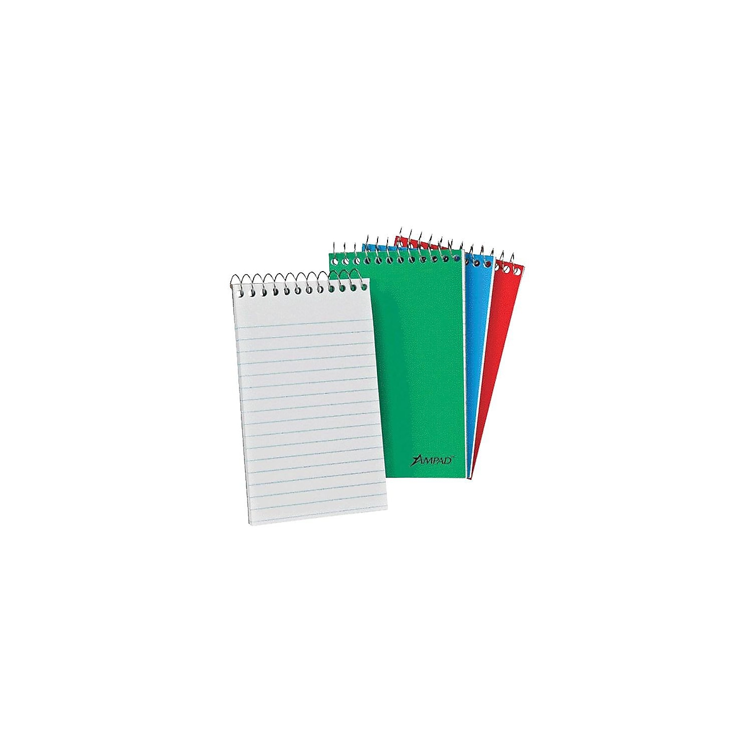 Ampad Memo Pads 3" x 5" Narrow Ruled Assorted 60 Sheets/Pad 397987