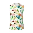 thumbnail image 6 of Lsque Floral Vintage Print Men's Cotton Blend Sleeveless Muscle Shirts (S-3XL)- Moisture Wicking, Odor Protection, UPF 30+,3X-Large, 6 of 8