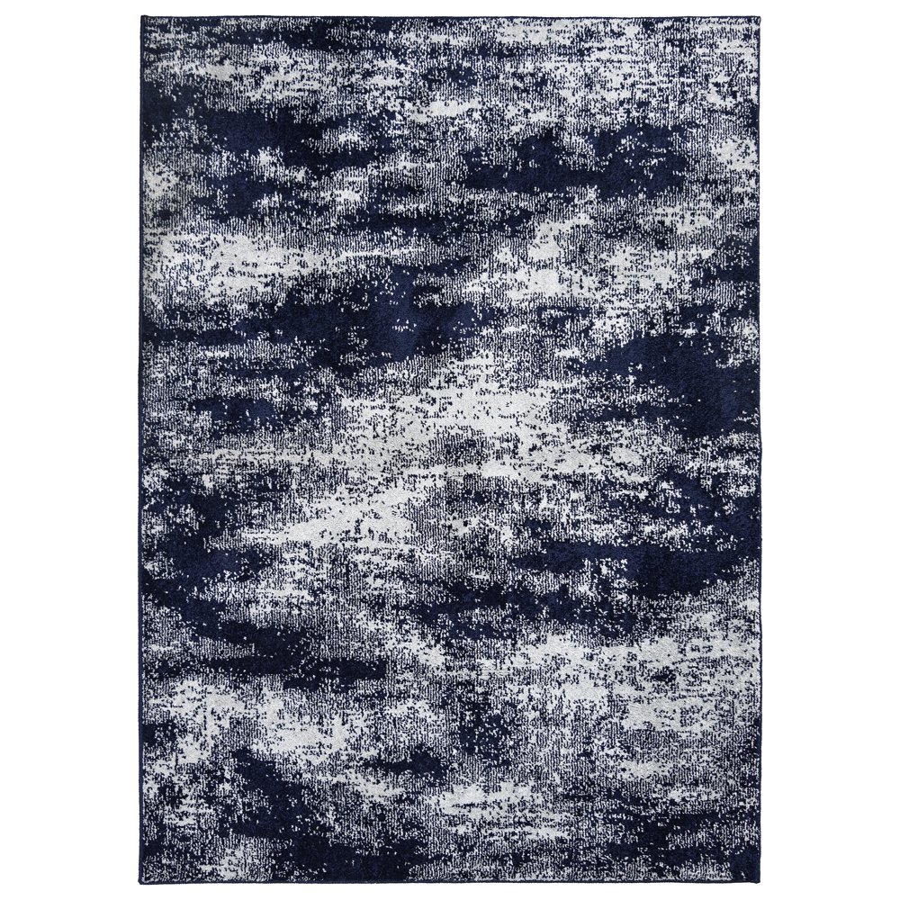 Garland Rug Ocala 7 ft. x 10 ft. Area Rug Navy/Silver