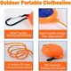 thumbnail image 4 of Tendedero retráctil portátil de 8 m con 20 pinzas resistentes al viento y 10 tapones para exteriores e interiores, 4 of 5
