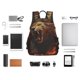 thumbnail image 4 of Balery Cool Flame Lion A Mochila Ligera para Hombres y Mujeres – Resistente y Impermeable, Ideal para la Escuela, el Trabajo, los Viajes y el Uso Diario, 4 of 7