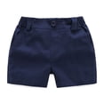 thumbnail image 5 of Summer Toddler Baby Boy Girl Clothes Set Casual Shorts Set Baby Solid Short Sleeve Romper Tops Shorts 2PCS, 5 of 9