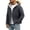 Gray, variant on Men's Winter Puffer Jacket, Fleece Lined Hooded Coat with Faux Fur Trim, Quilted Warm Outerwear Thick Padded Thermal Parka for Cold Weather Daily Casual Wear, Gray 2XL