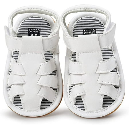 Baby Boys Girls Sandals Rubber Sole Outdoor First Walker Toddler Girls Boys Summer Shoes
