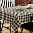 thumbnail image 3 of Burlap Black Check Table Cloth 60x102, 3 of 3