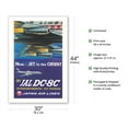 thumbnail image 2 of Jet to the Orient - Japan Air Lines (JAL) - Vintage Airline Travel Poster by Nagai c.1958 - Fine Art Matte Paper Print (Unframed) 30x44in, 2 of 4