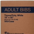 thumbnail image 4 of McKesson Adult Disposable Bib White 300 Ct, 4 of 6