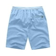 thumbnail image 3 of Shorts for Men Sports Daily Outdoor Casual Lightweight Breathable Shorts Sky Blue XL, 3 of 5