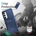 thumbnail image 3 of Rugged Case for Samsung Galaxy A55 5G with Slide Camera Cover & Drop Protection Blue, 3 of 6