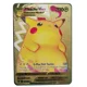 thumbnail image 1 of English Cards Gold Metal Cards English Hard Iron Cards Mewtwo Pikachu Gx Charizard Vmax Package Game Coll, 1 of 5
