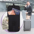 thumbnail image 2 of Bolsa de pasaporte Nylon portátil RFID ID tarjeta de crédito organizador titular bolsas viaje antirrobo almacenamiento de documentos pasaporte cuello bolsa JShteea El nuevo, 2 of 7