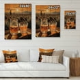 thumbnail image 4 of Designart "Tequila Sunrise Orange and Grey Mexican Art" Food & Beverage Print on Natural Pine Wood, 4 of 5