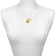 thumbnail image 2 of Delight Jewelry Silver-tone Softball optic yellow - Crown - Large Goldtone Aunt Heart Charm Necklace, 17.5"+2" Extender, 2 of 5