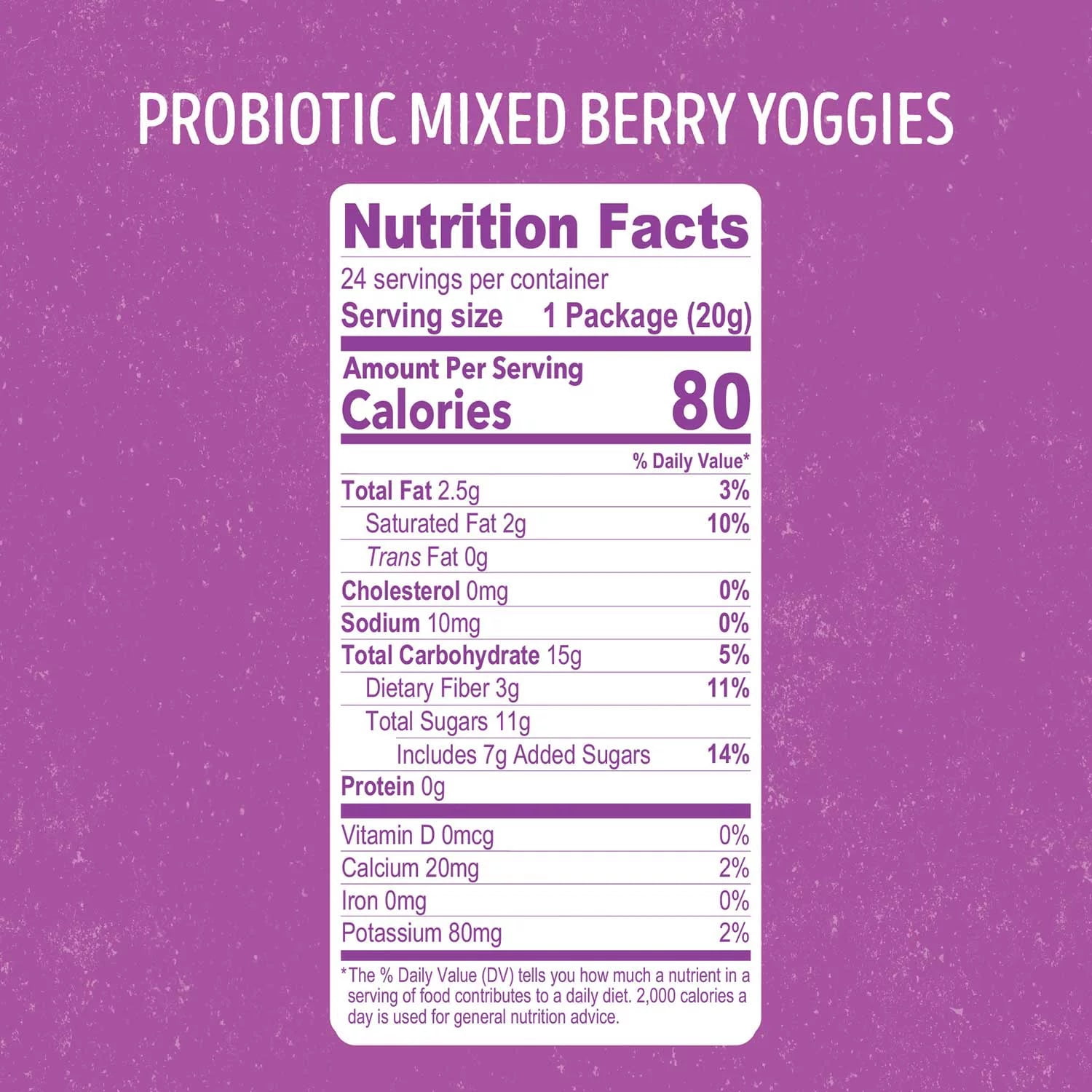 Natures Garden Probiotic Mixed Berry Yoggies , Fruit Snacks, 24 CT.