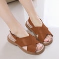 thumbnail image 4 of Godom Sandals for Girls Casual Adjustable Double Buckle Flat Sandal Slide for Toddler Little Big Kid, 4 of 7