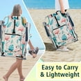 thumbnail image 2 of Ambifirner Folding Beach Chair Adjustable Headrest w/5 Flexible Tilt Angle, Cup Holder Portable Beach Chair for Sand Camping Lawn Concert Travel Festival, 2 of 8