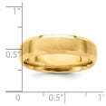 thumbnail image 3 of Finest Gold YB111S-9 14K Yellow Gold Standard Comfort Fit Brush Satin Fancy Band - Size 9, 3 of 5