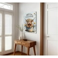 thumbnail image 2 of WFSposter Funny Highland Cow Bathroom Canvas Wall Art Farmhouse Cute Cow Painting Picture Wall Decor Colour Flowers Highland Cattle Animals Poster Print Artwork for Bathroom Restroom Home Decor, 2 of 6