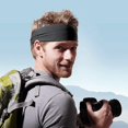 thumbnail image 4 of Diadema deportiva para hombre, banda para el sudor, banda deportiva elástica con absorción de humedad, banda Universal para el cabello que absorbe el sudor para hombres y mujeres, 4 of 5