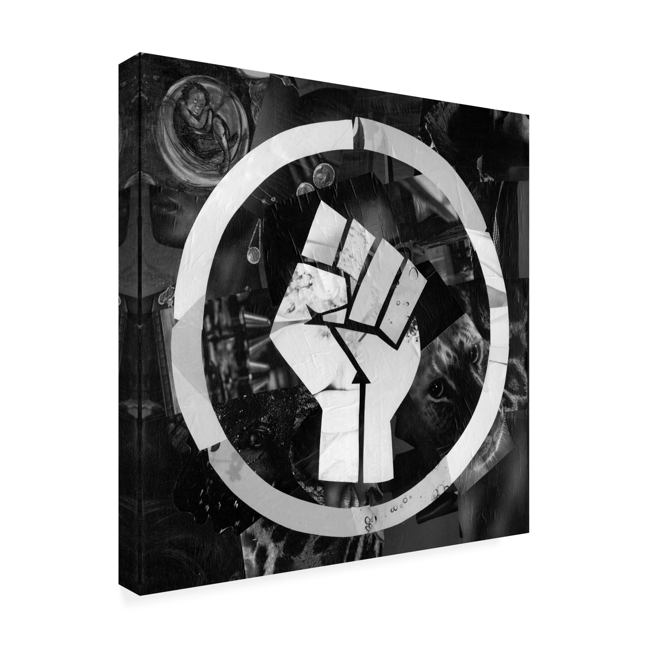 Canvas Wall Art - Artpoptart 'BLM' Wall Art for Living Room, Bedroom, or Office Décor by Trademark Fine Art - 18 x 18 Inches