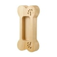 thumbnail image 5 of Dujiujun Desktop Business Card Holder Dog Bone Shape Curved Thick Wooden Stable Anti-slip Hospital Card Display Stand Office Card Organizer, 5 of 8