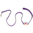 thumbnail image 3 of ZOUSSIQI Beautiful Flower Pet Pulling Rope Puppy Dog Pulling Cable Leash (Purple) CW2519#587, 3 of 11