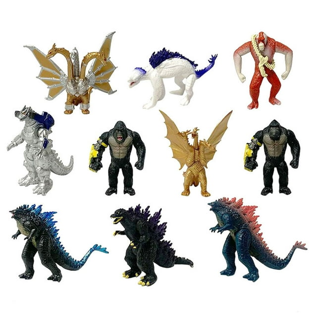Figura de anime de juguete coleccionable Kings Kongs God-zillas, 8 cm