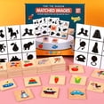 thumbnail image 1 of Montessori Shape Matching Board Game Wooden Find Shadow Matched Images Animal Fruit Blocks Puzzles Educational Toys For Children, 1 of 6