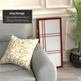 thumbnail image 3 of Red Lantern 3 ft. Short Double Cross Shoji Screen - Rosewood - 3 Panels, 3 of 6