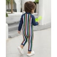 thumbnail image 6 of weVSwe Toddler Swimwear, 0-3 Years, UPF 50+ Sun Protection, Zipper Closure, Ocean Scale Pattern, Ideal for Swimming & Beach Activities, 6 of 8