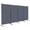 Grey, variant on Room Divider 6FT Room Partition with Lockable Wheels Room Dividers, Freestanding Indoor Folding Privacy Screens, Portable Fabric Wall Divider (Cream, 88"- 4 Panel)