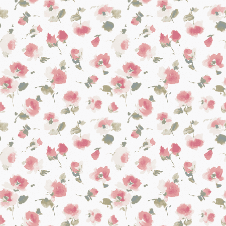 Waverly Inspirations Cotton Duck 45" x 2 Yds Preppy Medium Water Color Precut Fabric, 1 Piece