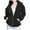 Black, variant on Towmus Women Cute Giaphics Full Zip Up Hoodie Cotton Jacket with Pockets Aesthetic Sweatshirt