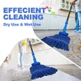 thumbnail image 5 of NEWE Commercial Mop for Floor Cleaning, Heavy Duty Industrial Mops with 55 inches Long Handle (Blue), 5 of 8