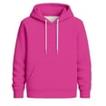 thumbnail image 4 of Hoodie Womens Pink Ribbed Hoodies Long Sleeve Tops Womens Pullover Sweatshirt Cute Hoodies for Women XXL, 4 of 4