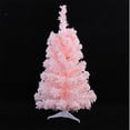 thumbnail image 2 of FOCUSNORM Artificial Christmas Tree Tabletop Small Fake Flocked Christmas Tree for Home Office Decoration, 2 of 7