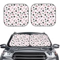 thumbnail image 2 of Zufioo Cute Dinosaur Print Folding Car Windshield Sun Visor, Anti-ultraviolet Sun Visor, Suitable for Trucks, Vans Car Accessories-Large, 2 of 6