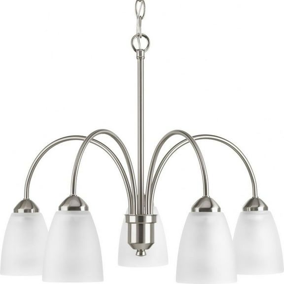 P4735-09-Progress Lighting-Gather - Chandeliers Light - 5 Light in Transitional and Traditional style - 23 Inches wide by 17.5 Inches high-Brushed